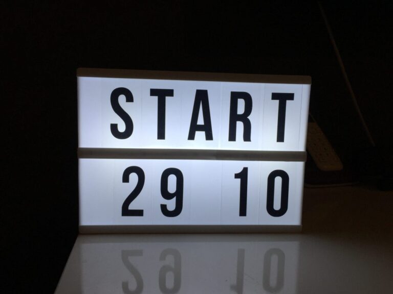 Début de l’aventure – Start