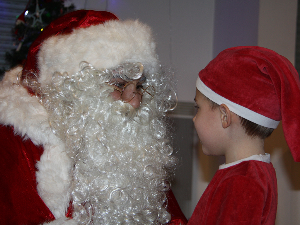 Tête à tête avec le Père Noël