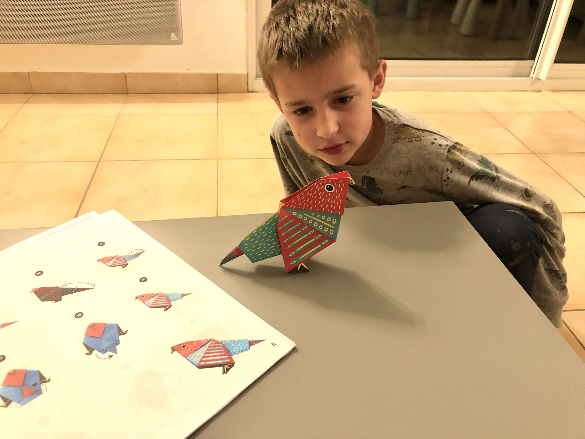 On teste les oiseaux en origami de chez Joli Origami